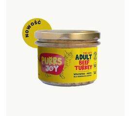 Purrs of Joy Karma dla kota Wołowina Indyk w słoiku 200 g