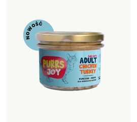 Purrs of Joy Karma dla kota Kurczak Indyk w słoiku 200 g