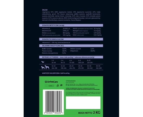 Lamb with Turkey Recipe 9 kg jagnięcina z indykiem dla psów wszystkich ras