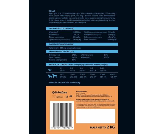 Oceanic White Fish Recipe 9 kg ryby białe morskie dla psów wszystkich ras