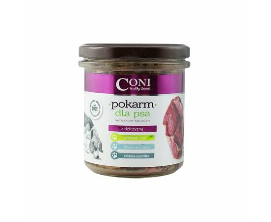 Pokarm dla psa z dziczyzną w słoiku 300g