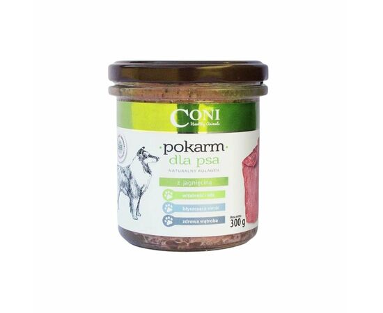 Pokarm dla psa z jagnięciną w słoiku 300g